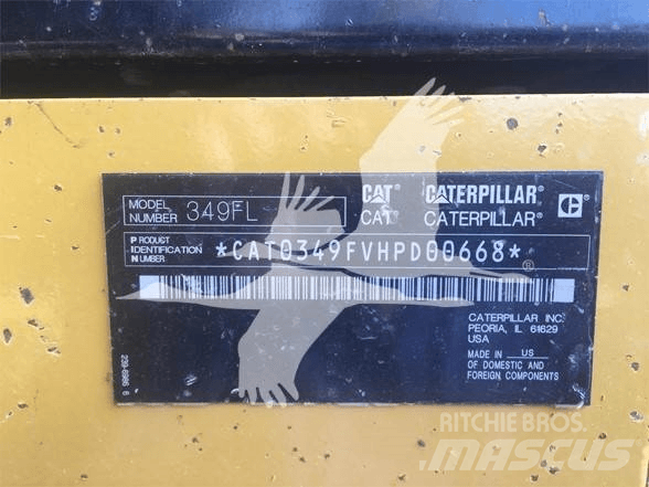 CAT 349FL Pásové rýpadlá