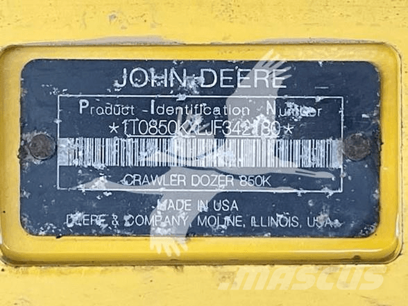 John Deere 850K Pásové dozéry
