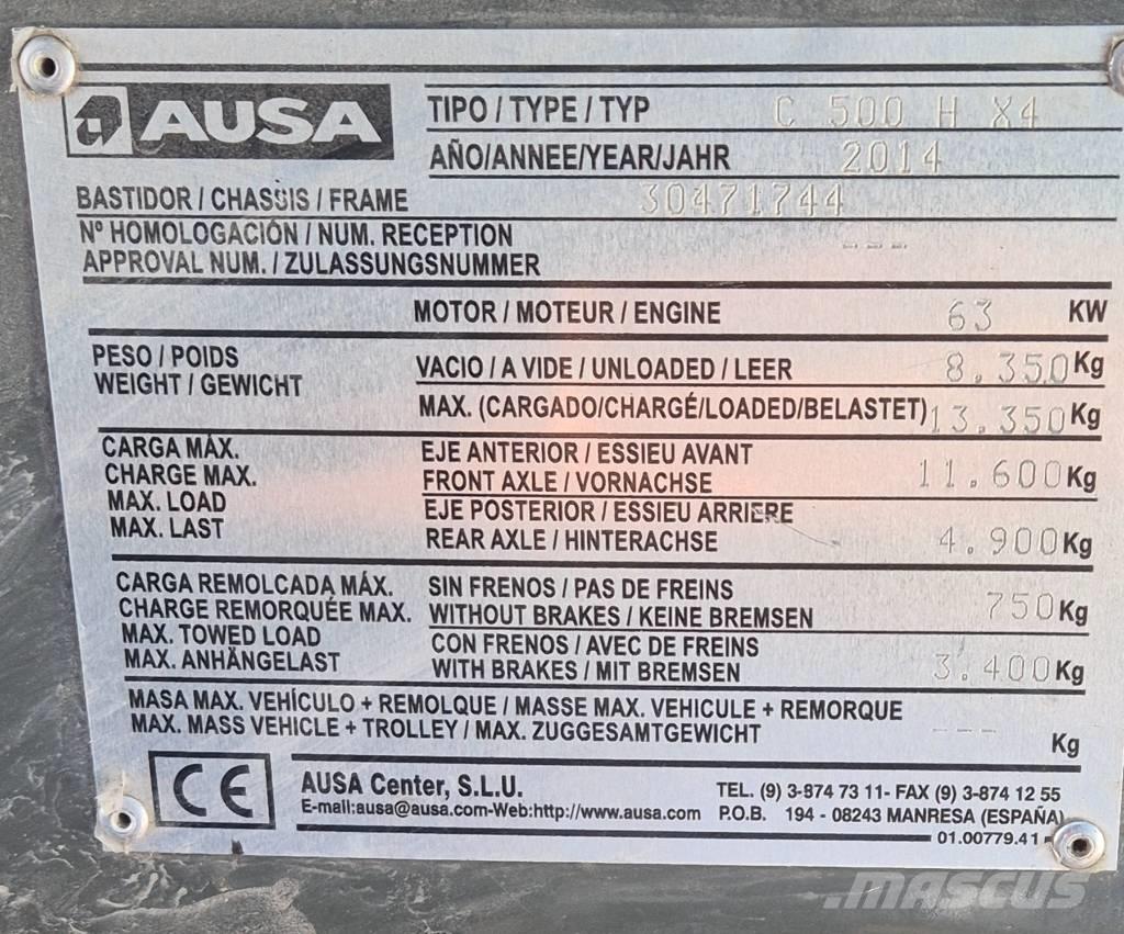 Ausa C 500 H X4 Terénne vysokozdvižné vozíky