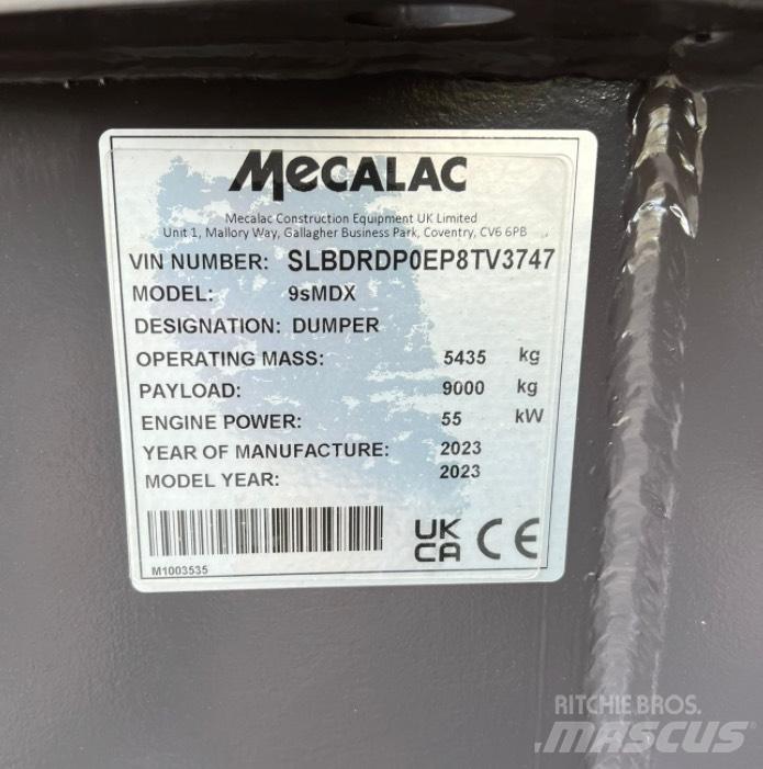 Mecalac 9smdx Kĺbové nákladné autá