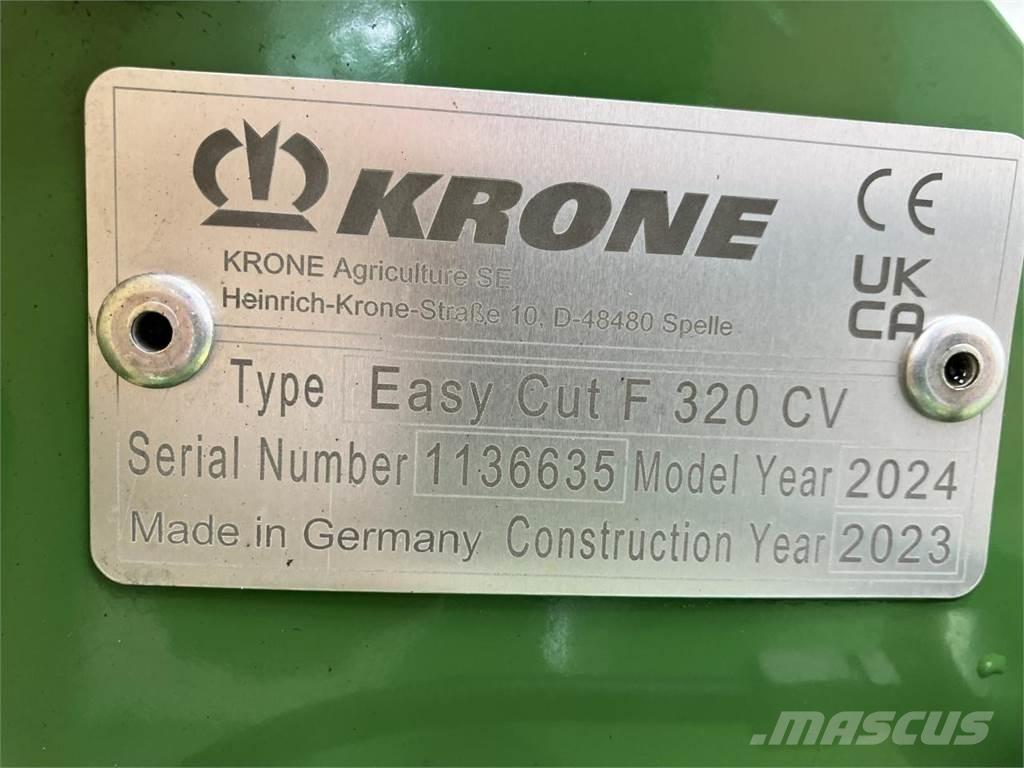 Krone EC F 320 CV Žacie stroje