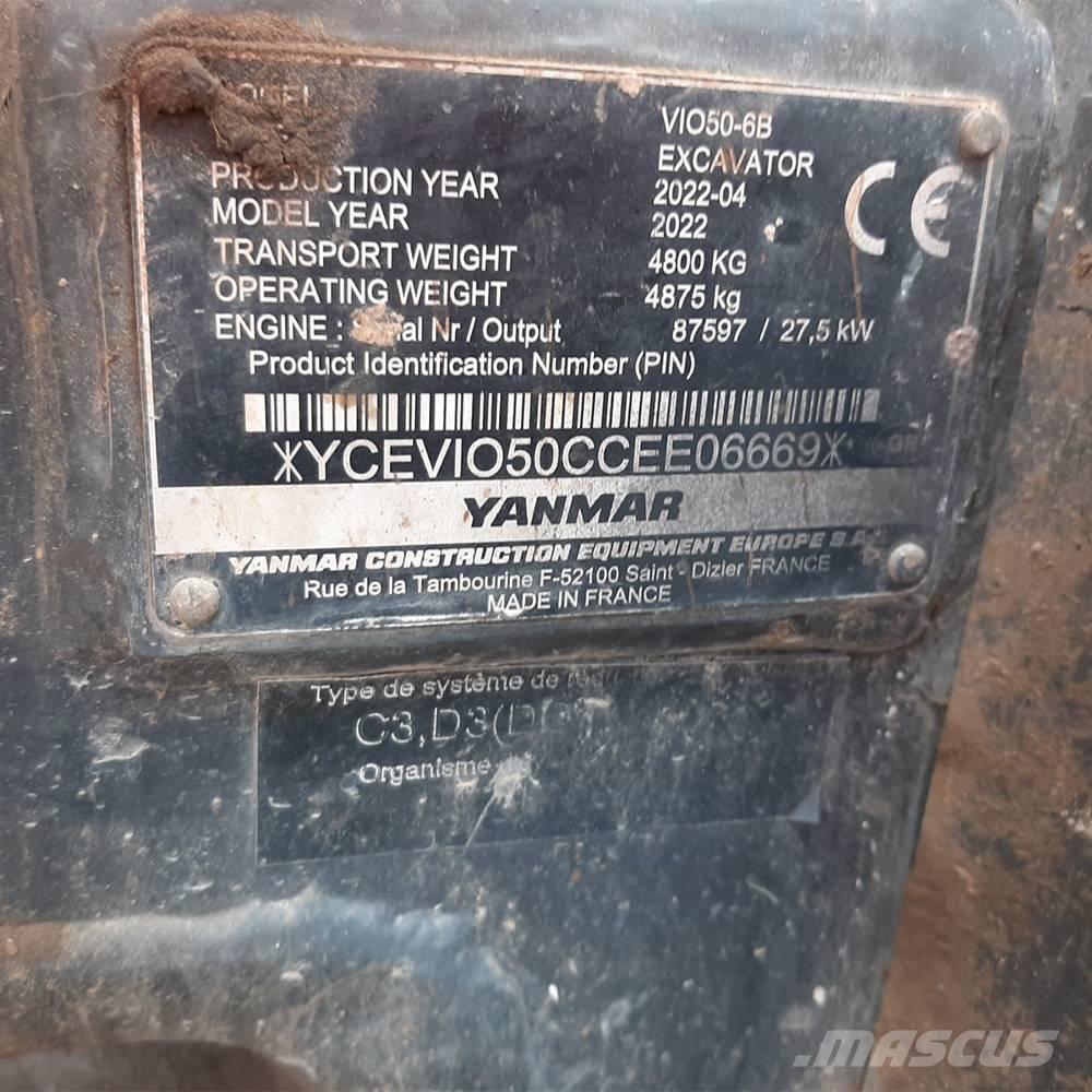Yanmar Vio 50 Mini rýpadlá < 7t
