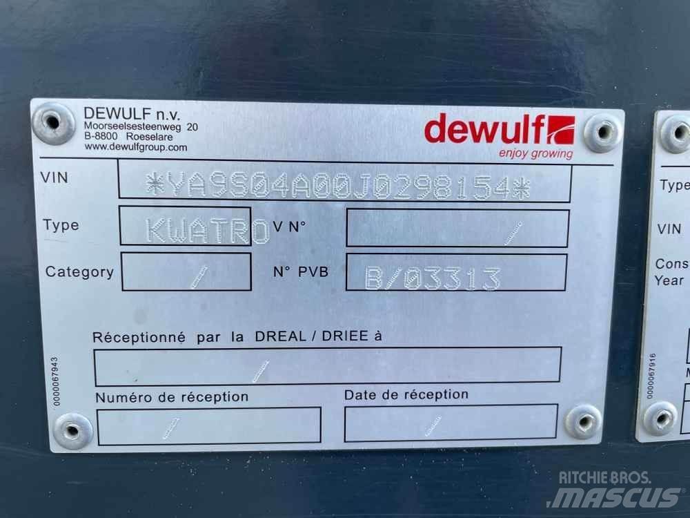 Dewulf KWATRO Ďalšie poľnohospodárske stroje