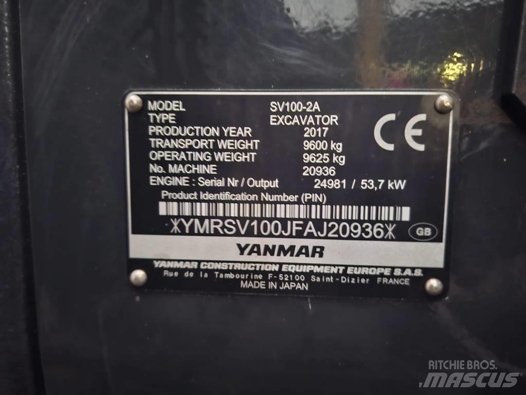 Yanmar SV 100-2A Midi rýpadlá 7 t - 12 t