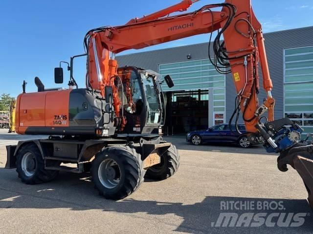 Hitachi ZX 140 W-5 Kolesové rýpadlá