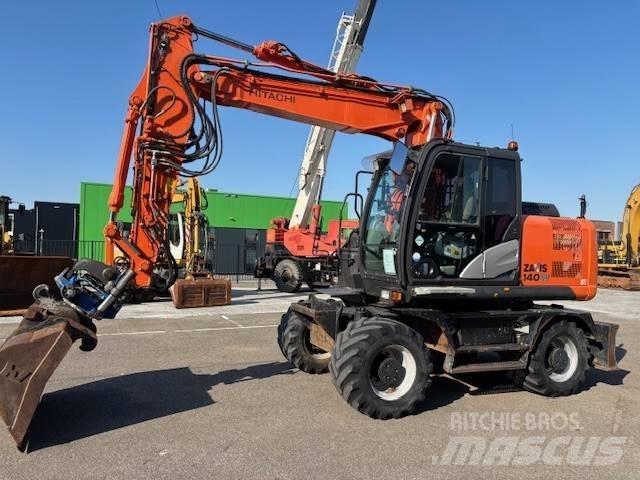 Hitachi ZX 140 W-5 Kolesové rýpadlá