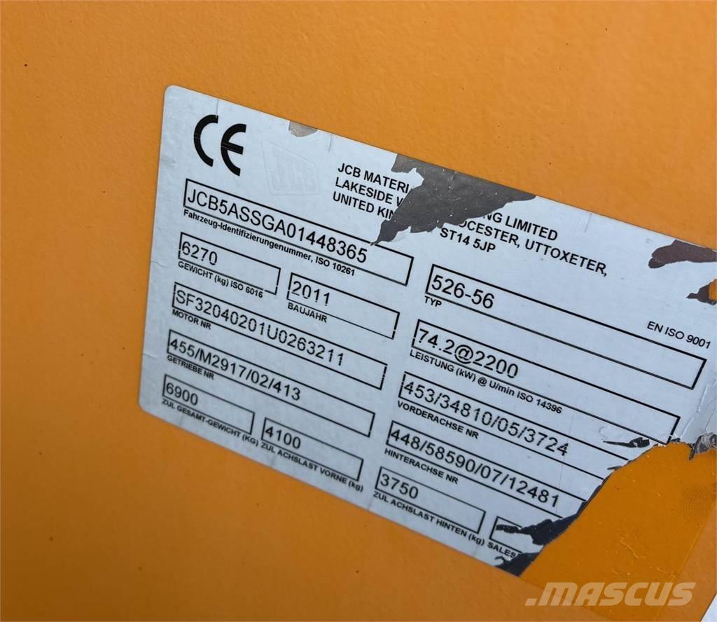 JCB 526-56 Teleskopické nakladače pre poľnohospodárstvo