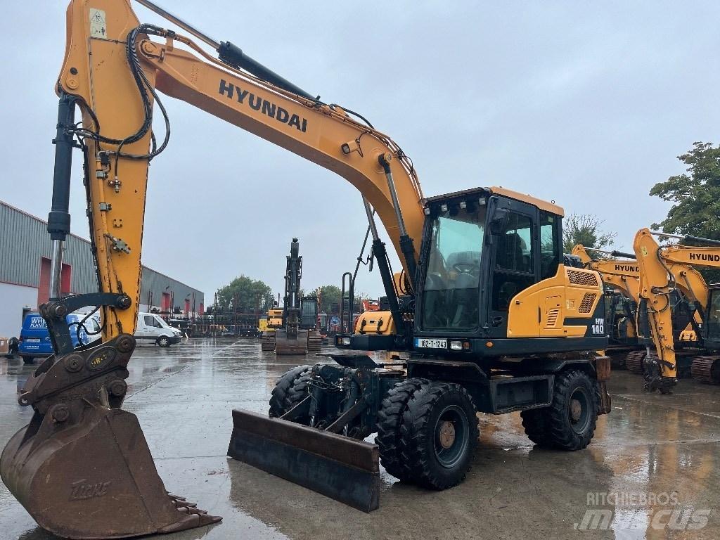 Hyundai HW140 Kolesové rýpadlá