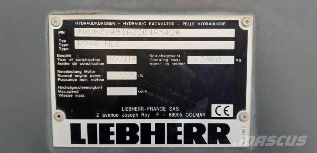 Liebherr R946 Pásové rýpadlá
