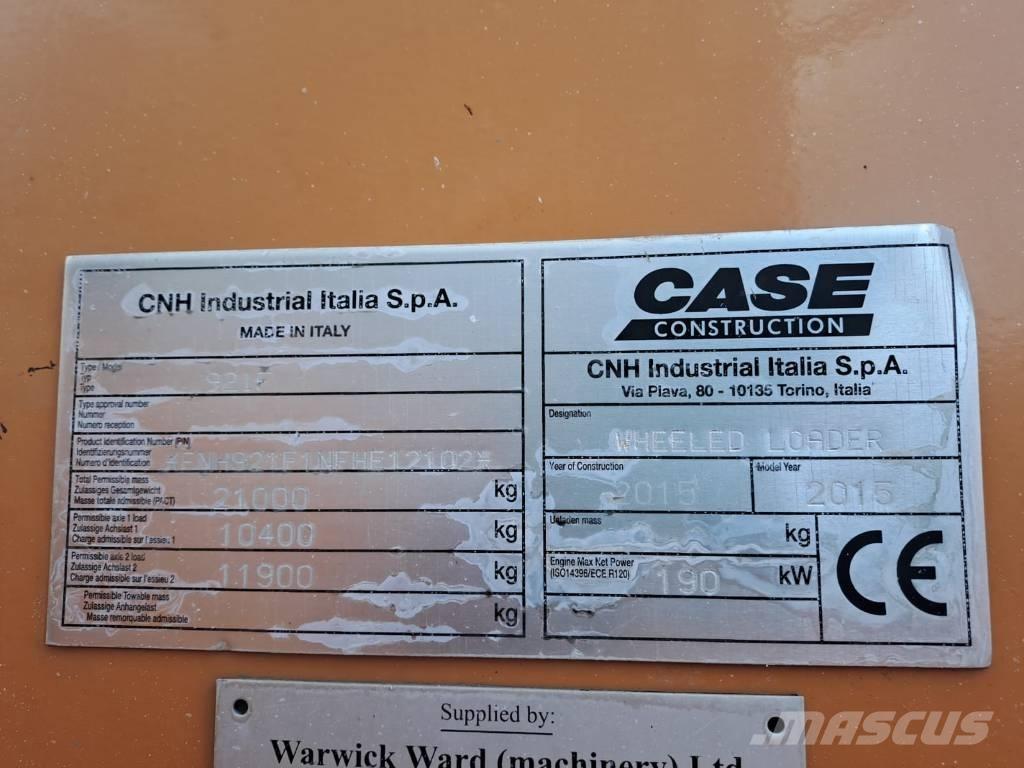 CASE 921FXR Kolesové nakladače