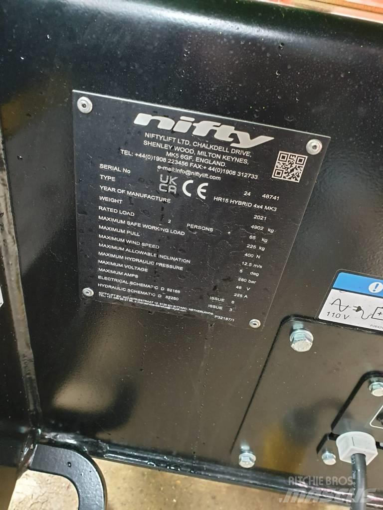 Niftylift HR15 Kĺbové plošiny