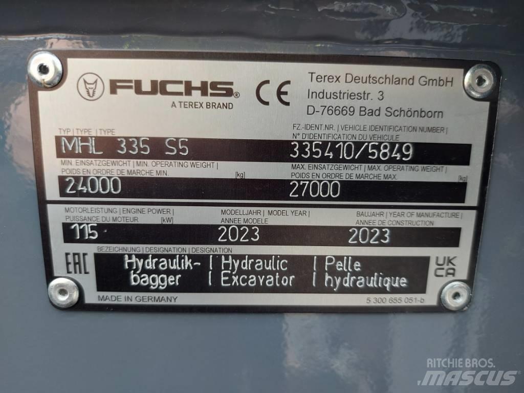 Fuchs MHL335F Stroje pre manipuláciu s odpadom