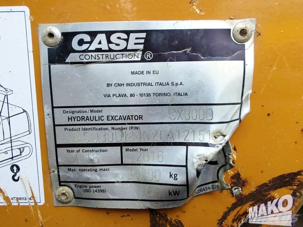 CASE CX 300 D Pásové rýpadlá