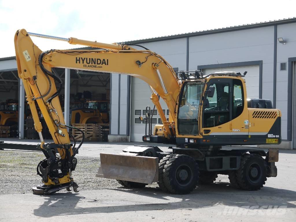 Hyundai R 180 W-9A Kolesové rýpadlá