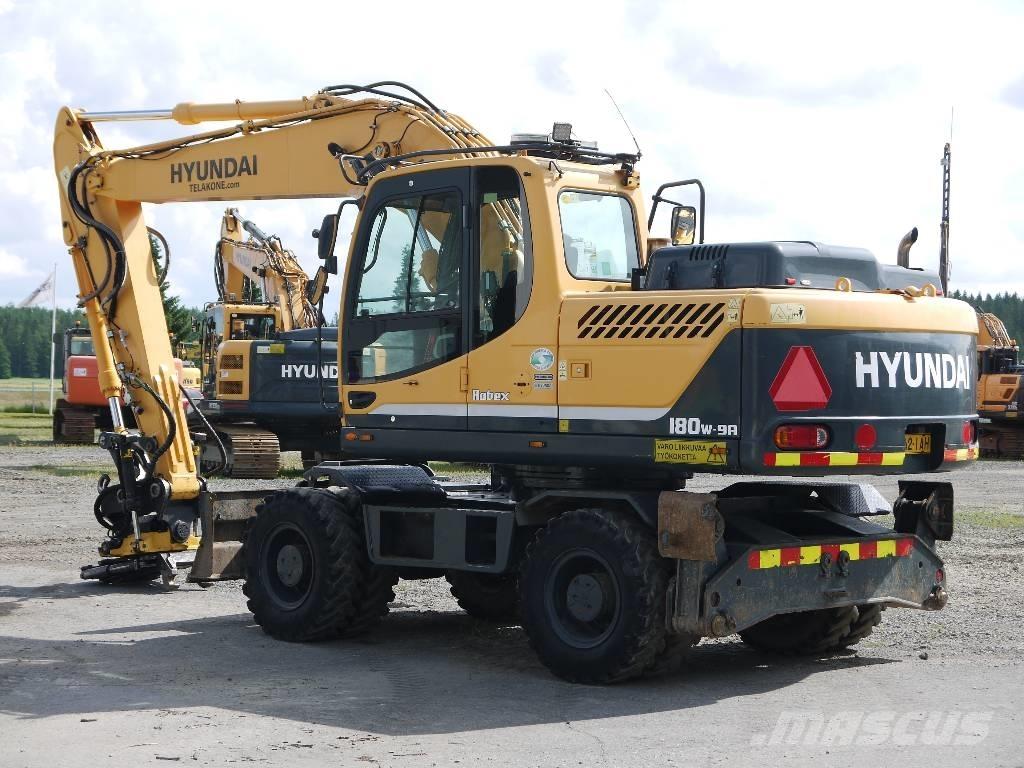 Hyundai R 180 W-9A Kolesové rýpadlá