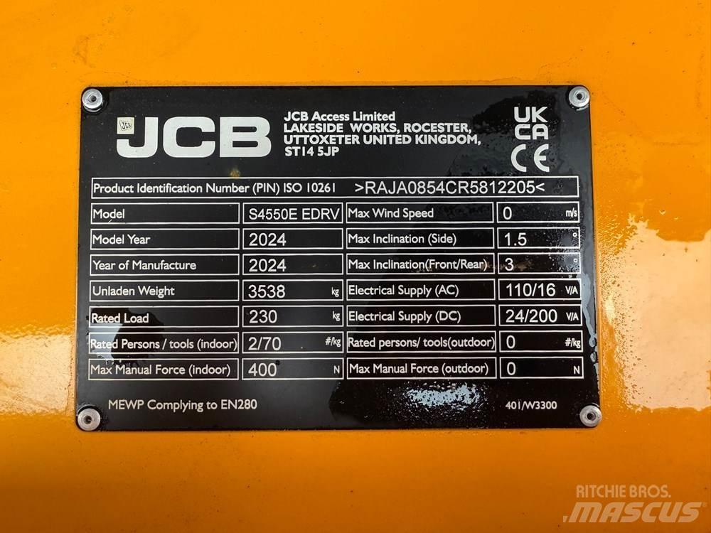 JCB S4550E Nožnicové zdvíhacie plošiny