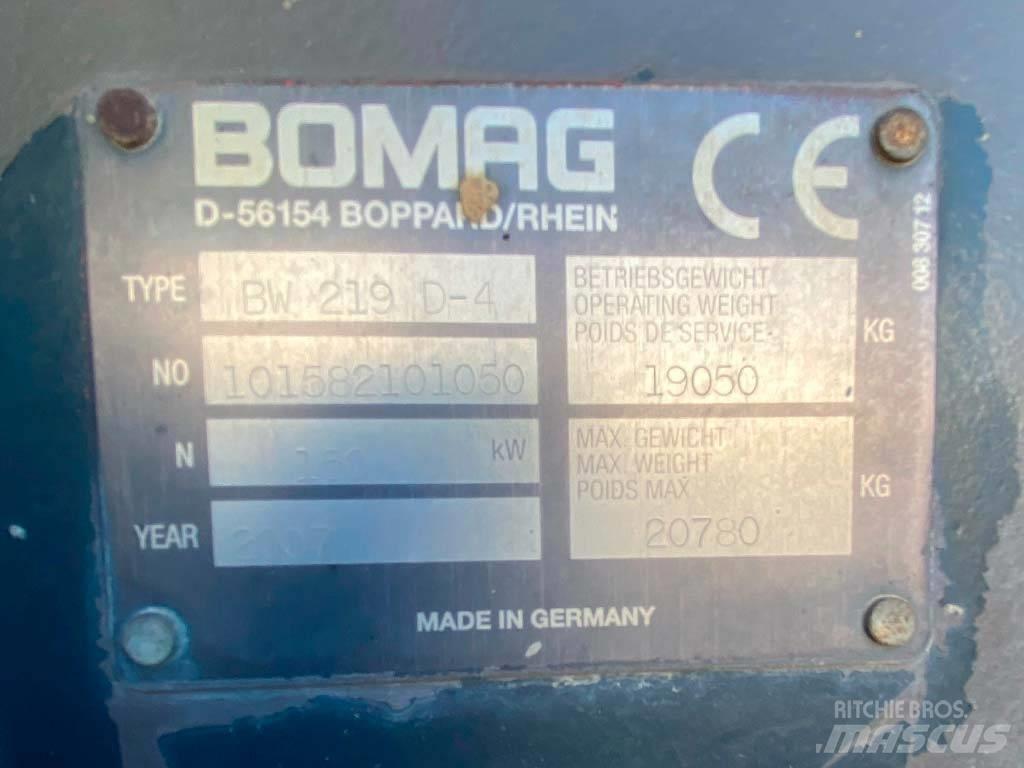 Bomag BW 219 D-4 Ťahačové valce