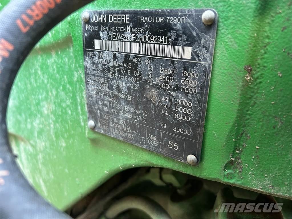 John Deere 7290R Traktory