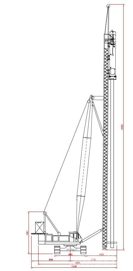 Hitachi KH300-3 PD Pásové žeriavy
