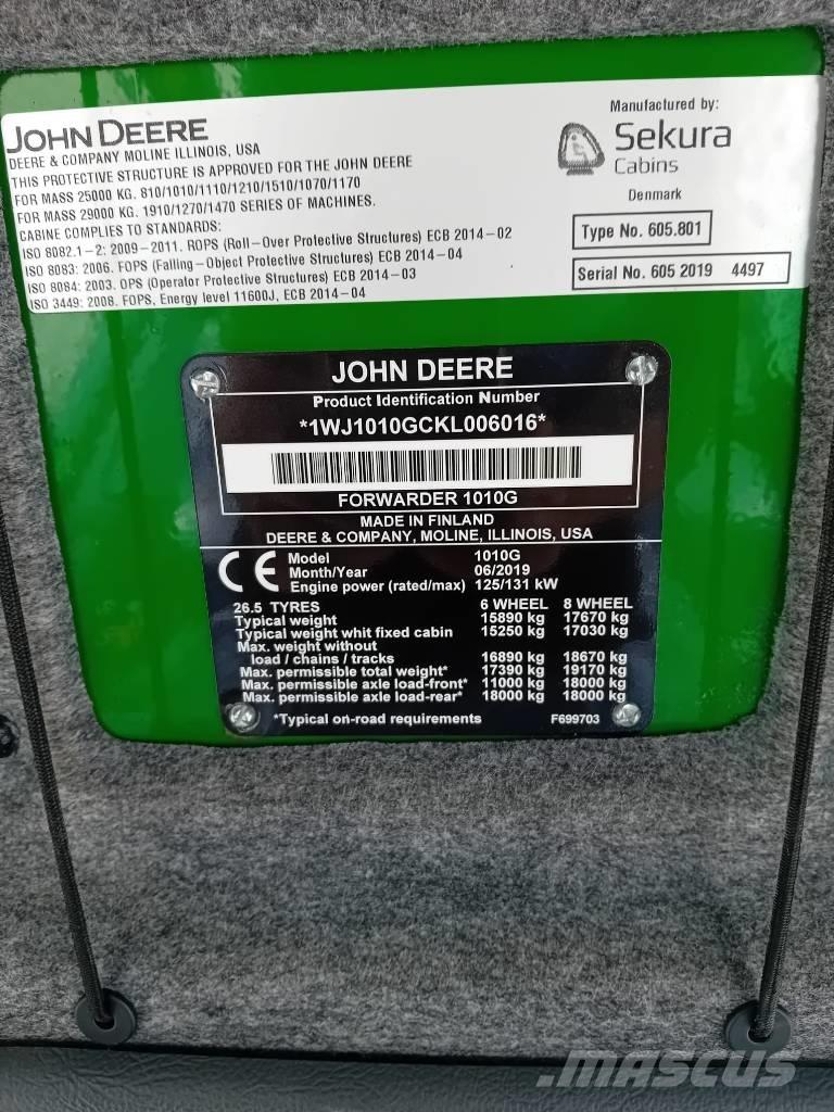 John Deere 1010G Lesné traktory