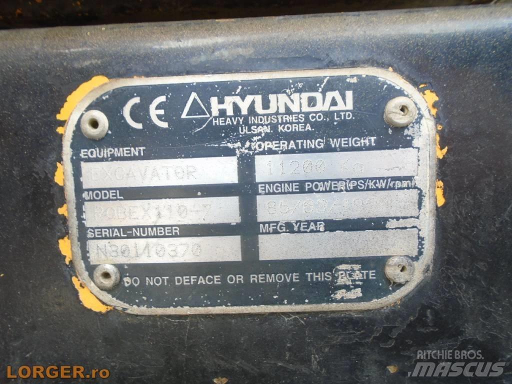 Hyundai Robex 110-7 Pásové rýpadlá