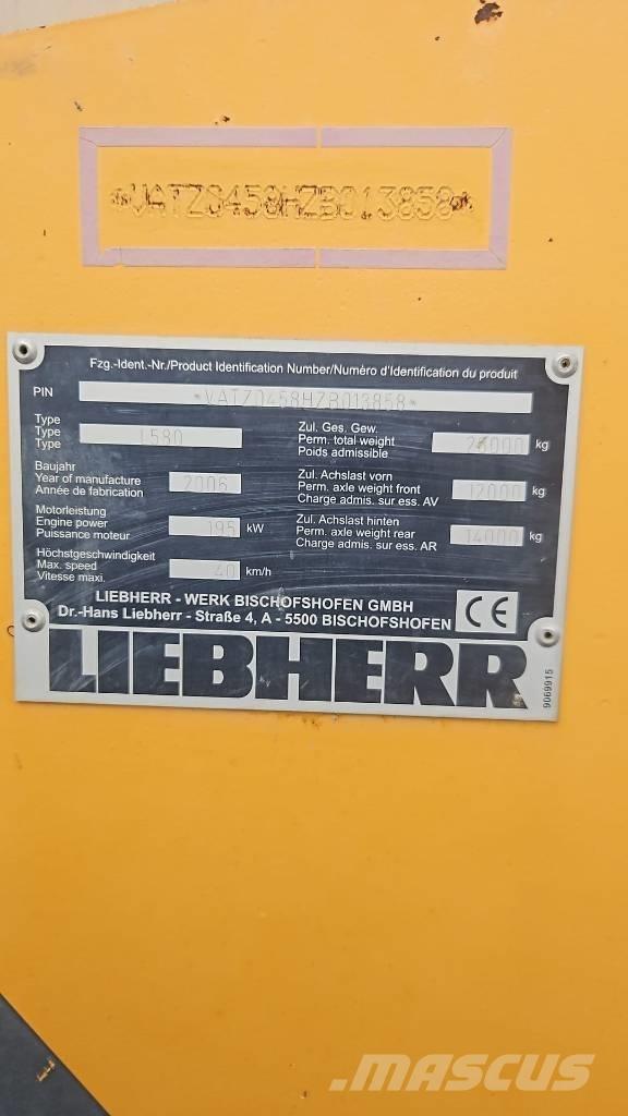 Liebherr L 580 Kolesové nakladače