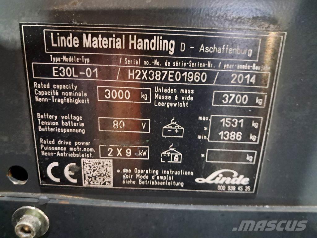 Linde E30L-01 Akumulátorové vozíky