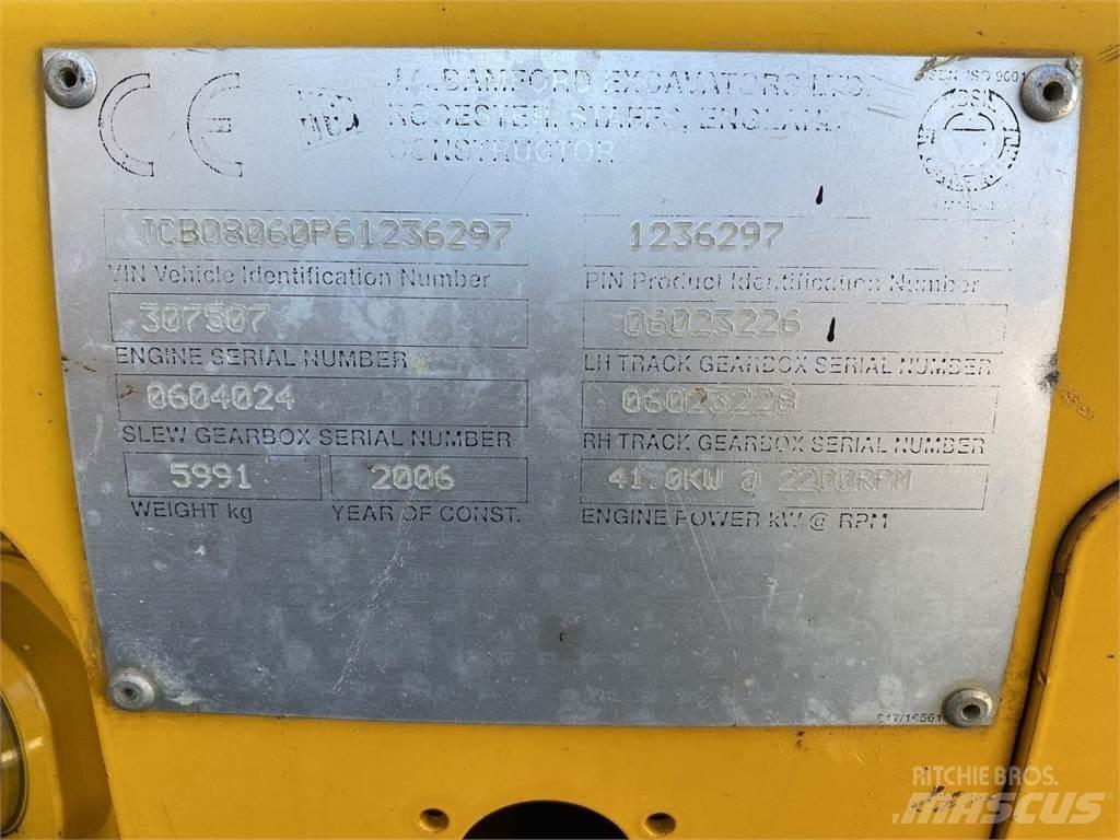 JCB 8060 Kolesové rýpadlá
