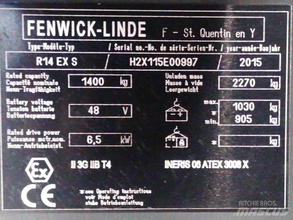 Linde R14 EX S Retraky