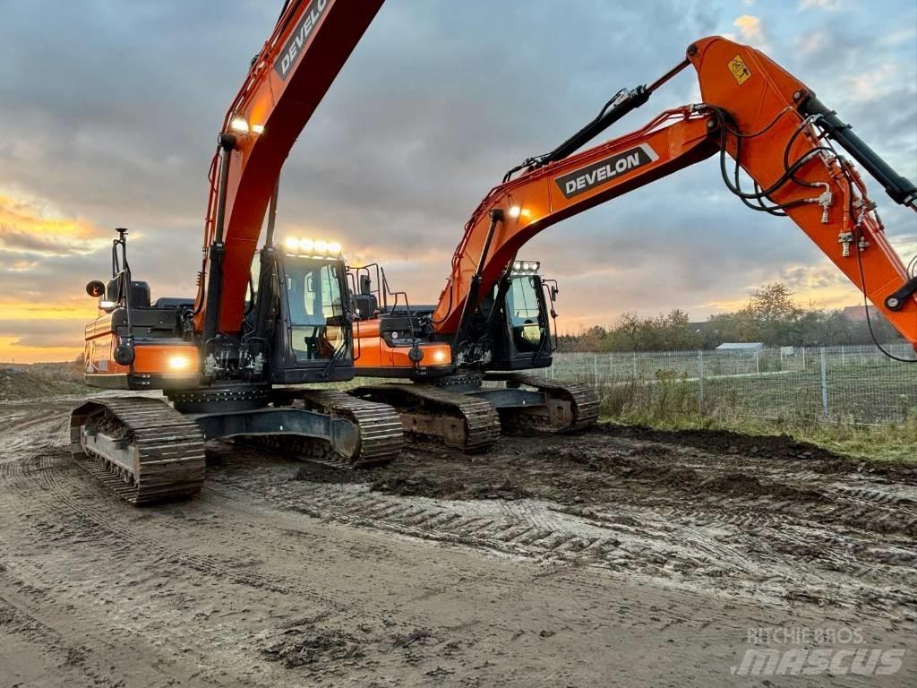 Doosan DX 255 Pásové rýpadlá
