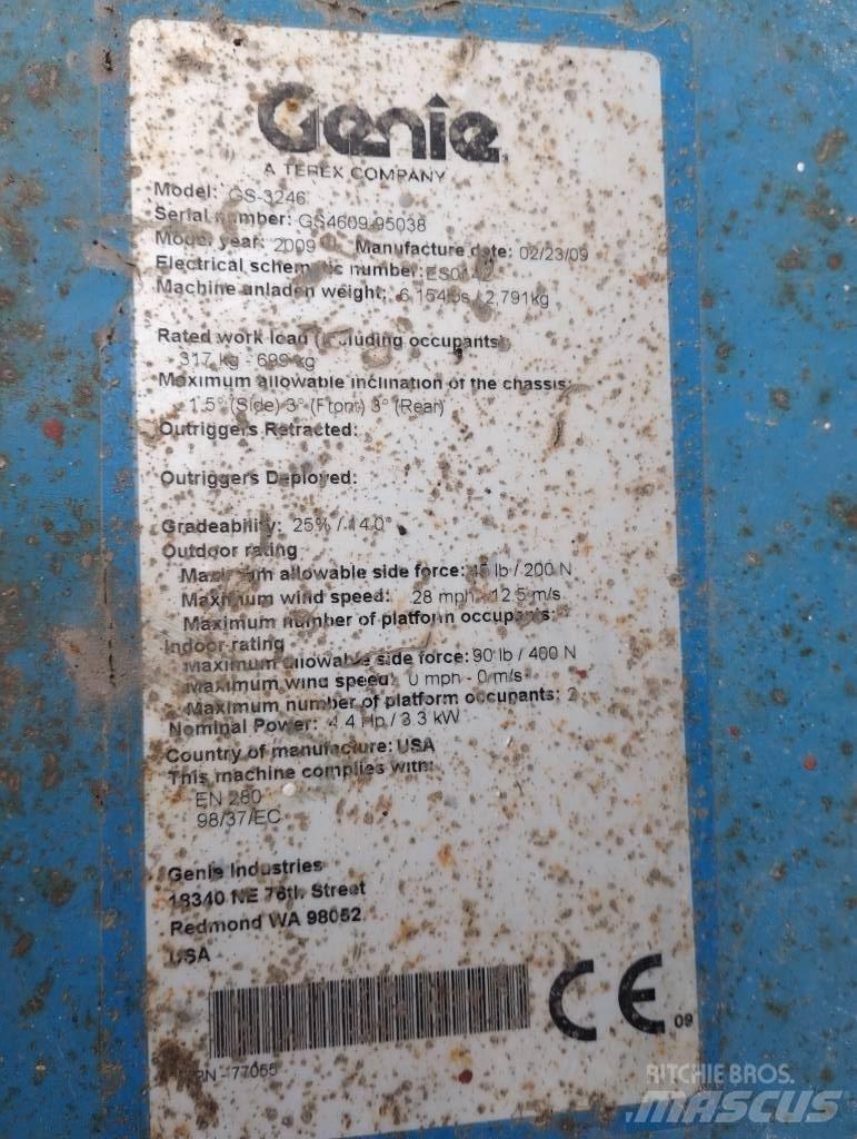 Genie GS 3246 Nožnicové zdvíhacie plošiny