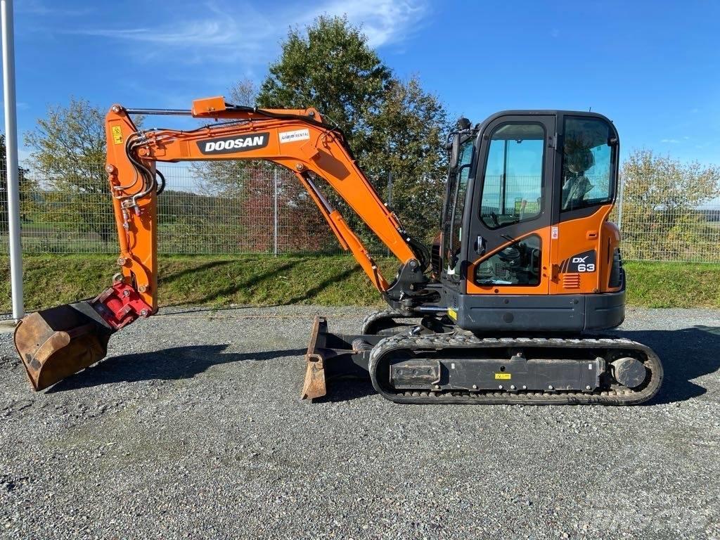 Doosan DX63-3 Pásové rýpadlá
