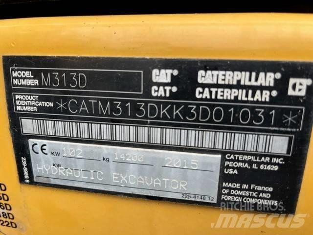 CAT M 313 D Kolesové rýpadlá