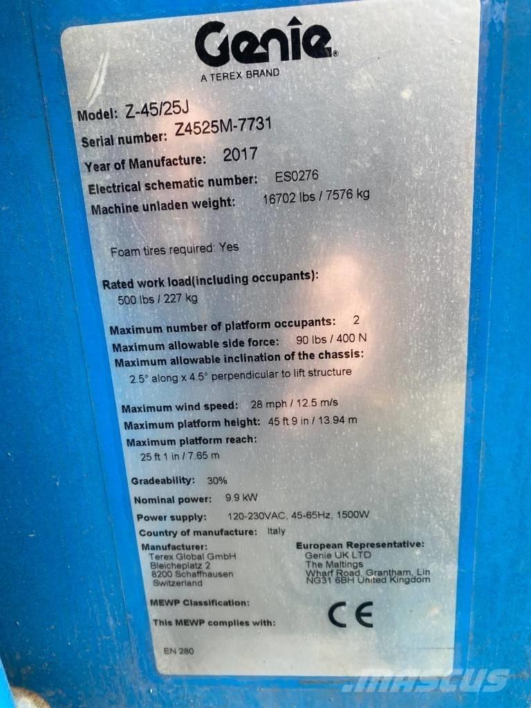 Genie Z 45/25 J BI Kĺbové plošiny