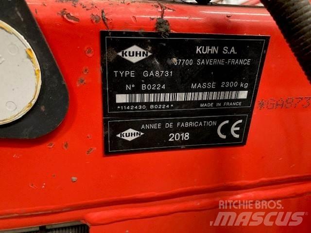 Kuhn GA 8731 hark Obracače a zhrabovače sena