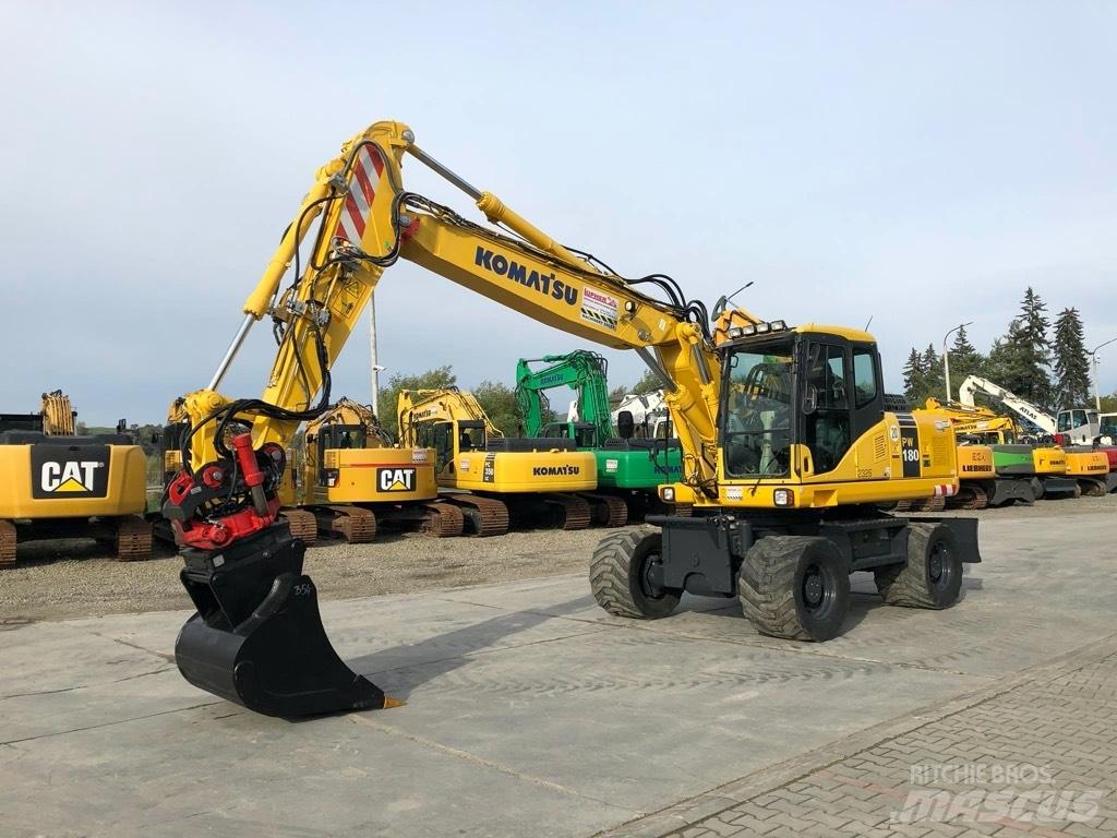 Komatsu PW180-7EO Kolesové rýpadlá