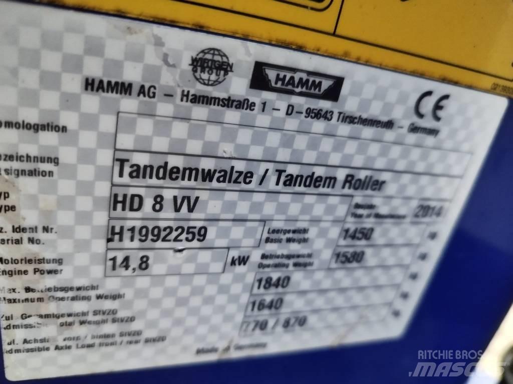 Hamm HD 8 VV Tandemové valce