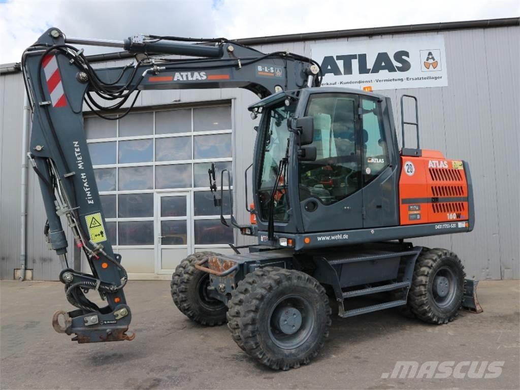 Atlas 160W-BLUE Kolesové rýpadlá