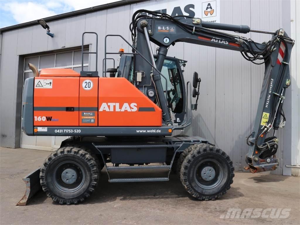 Atlas 160W-BLUE Kolesové rýpadlá