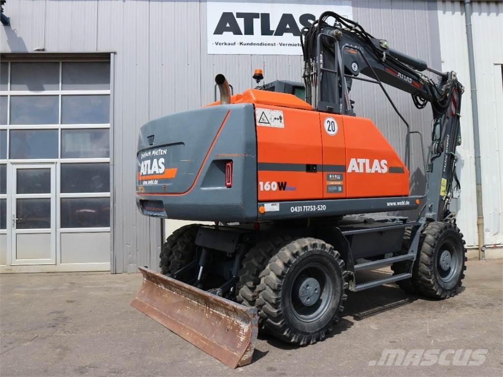 Atlas 160W-BLUE Kolesové rýpadlá