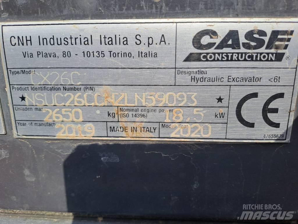 CASE CX 26 C Mini rýpadlá < 7t