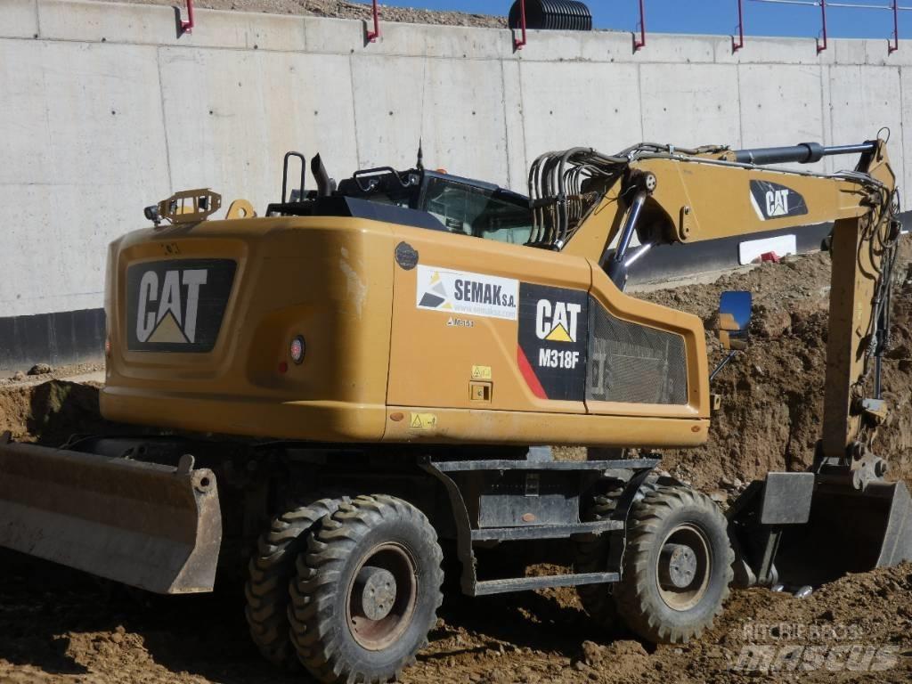 CAT M 318 F Kolesové rýpadlá