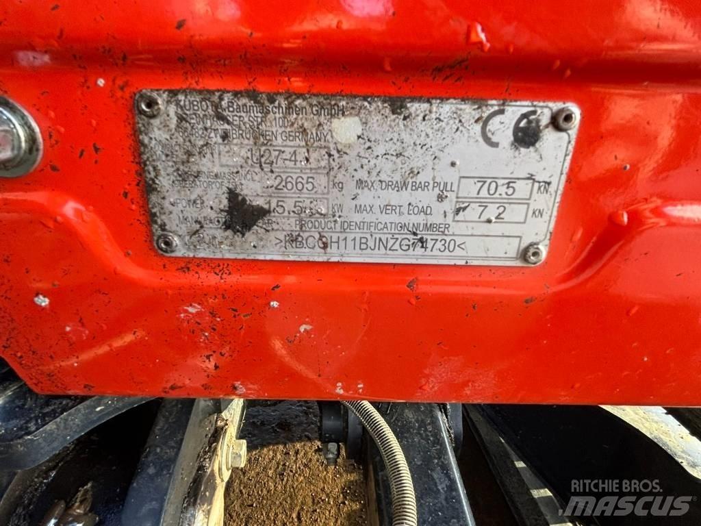 Kubota U 27-4 Mini rýpadlá < 7t