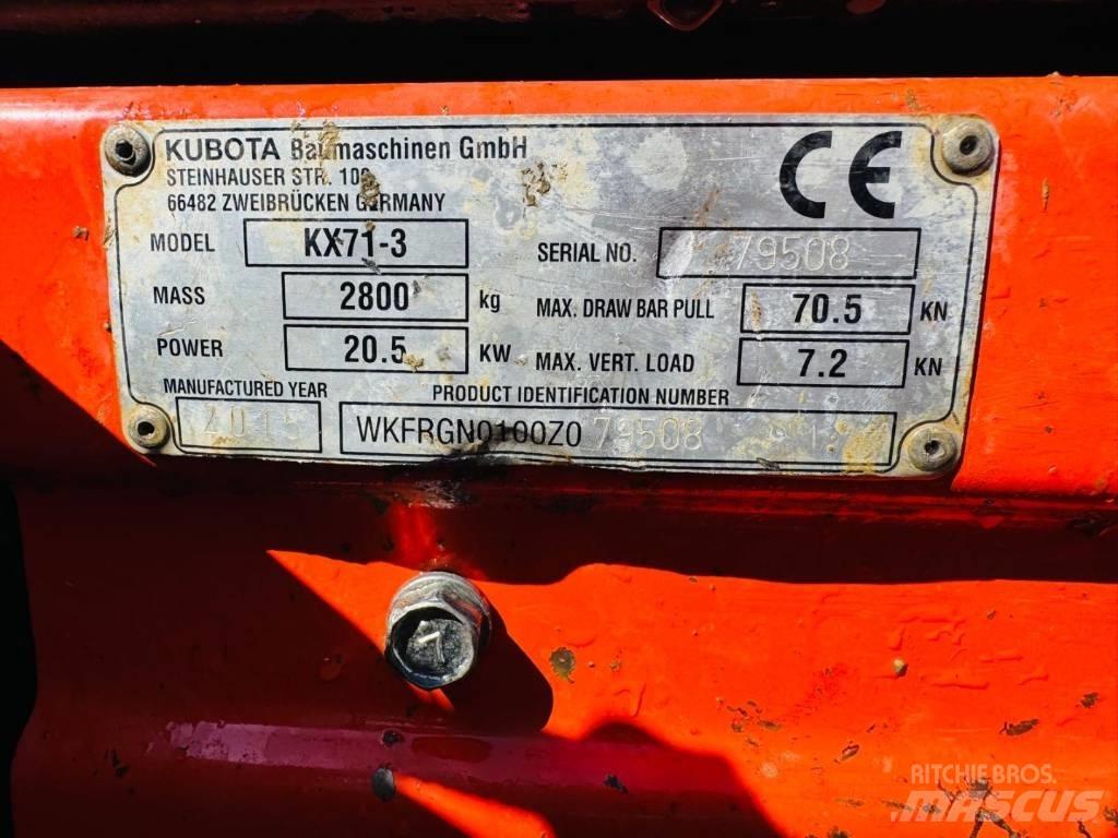 Kubota KX 71-3 Mini rýpadlá < 7t