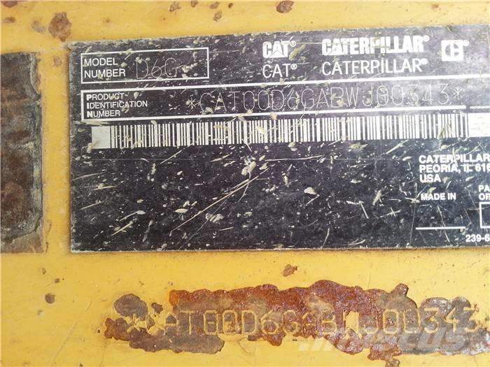 CAT D 6 G Pásové dozéry