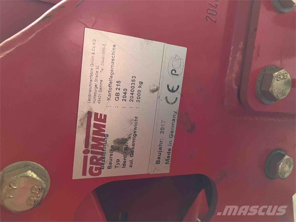 Grimme GB 215 Sádzacie stroje na zemiaky