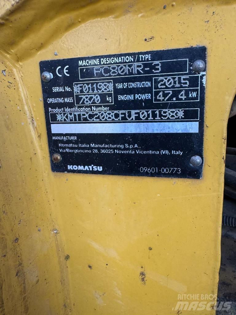 Komatsu PC 80 MR-3 Midi rýpadlá 7 t - 12 t