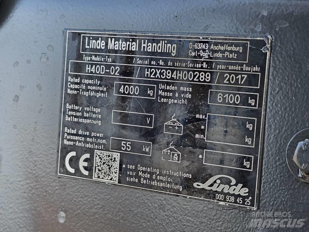 Linde H40D-02 Dieselové vozíky