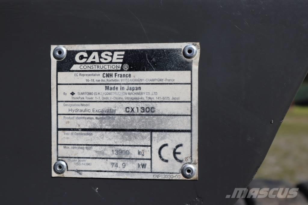 CASE CX130C Pásové rýpadlá