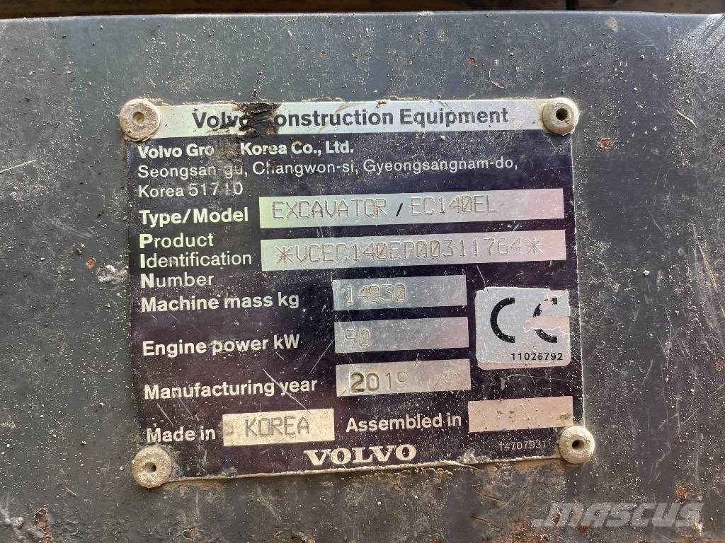 Volvo EC 140 Pásové rýpadlá